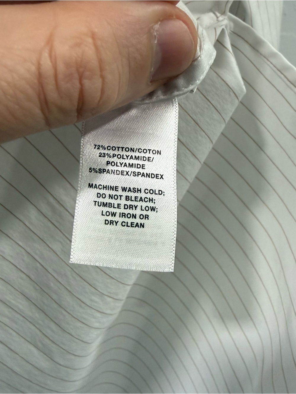 Lafayette 148 Pinstripe Button Down Untucked Size M - Picture 4 of 7